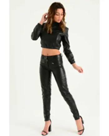 Ladies Fine Leather Trouser Made To Measure Pants TR-20