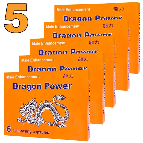 5 x Dragon Power erection capsules