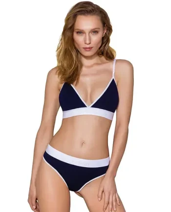 Passion Sports Edition V Neck Bralette And Thong