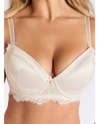 Betsy satin plunge bra