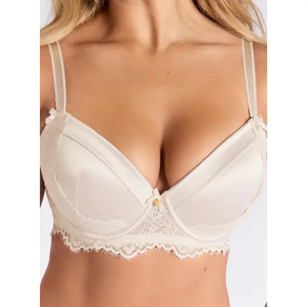 Betsy satin plunge bra
