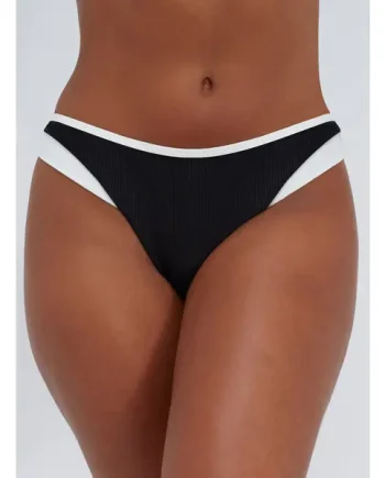 Ibiza piped brazilian bikini bottoms