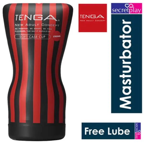 Tenga Soft Case Cup Strong | Male Masturbator Stroker | Stimulation Handjob Sex Toy