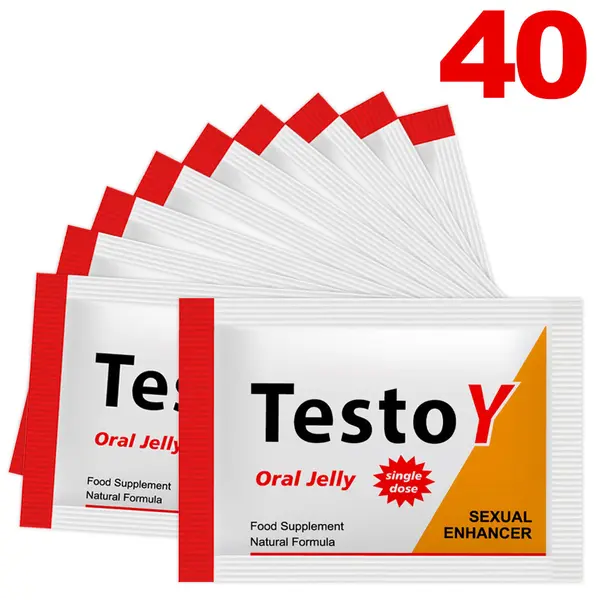 TestoY Oral Jelly edible jelly for erection - 40 pieces