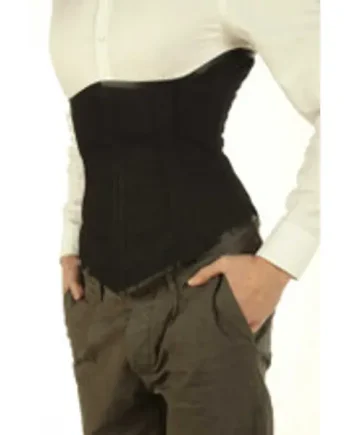 Corset for Men Tight Lacing Steel Boned Back Posture Support 1224