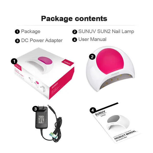 SUNUV SUN2C 48W Nail Lamp UV/LED