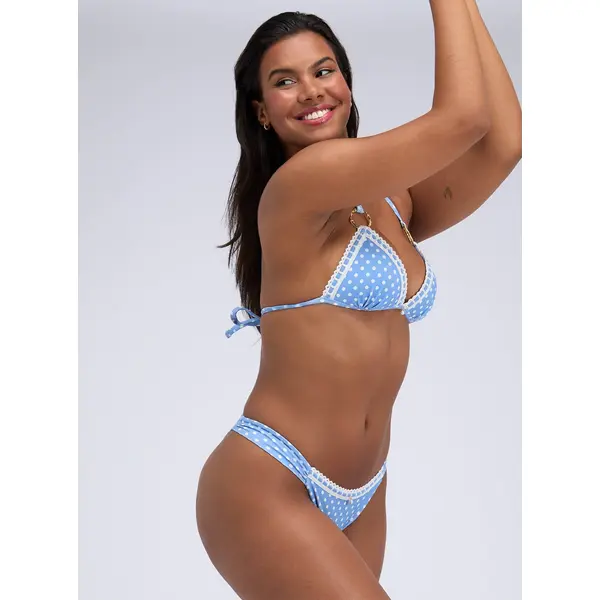 Casablanca polka dot brazilian bikini bottoms