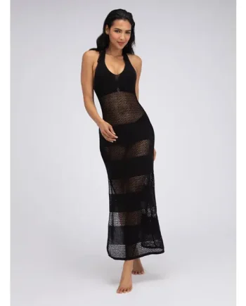 Knitted maxi beach dress