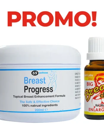 Bigger and Fuller Breasts with Breast Progress Gel + Big Breast Oral drops 20ml