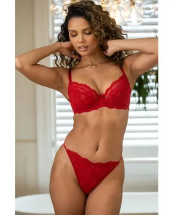 Fleur G-String Thong - Red
