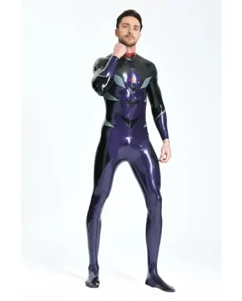 Latex Male Galactic Nebular Catsuit With Feet