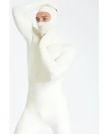 Latex Male Eyes-entry Zipperless Gimp Latex Catsuit