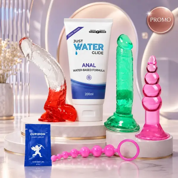 Ultimate Anal & Dildo Pleasure Kit - Promo Kit For Anal Comfort, Full Sensation And More Variety