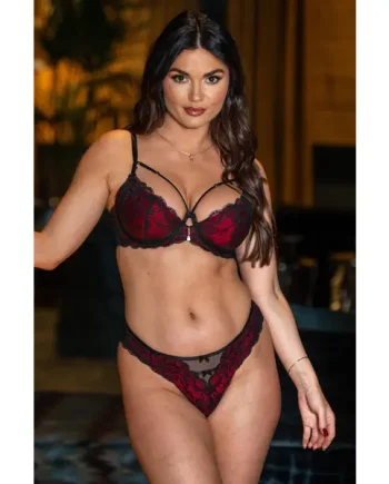 Desire Padded Set - Black/Red