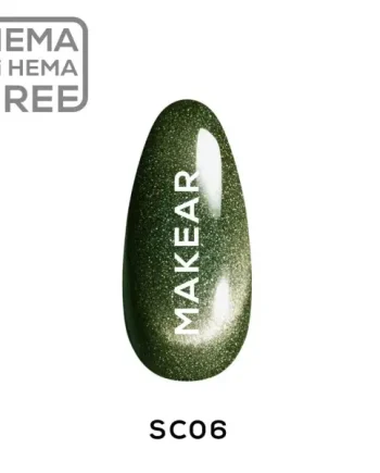 Makear Gel Polish SC06 Green Cat Eye