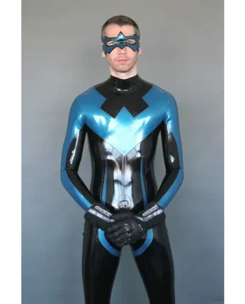Latex Mens Nightwinger Back Zipper Catsuit