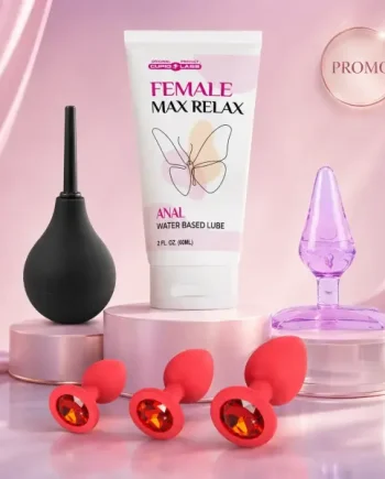 Female Anal Confidence Kit- Promo Kit For Comfort, Hygiene And Gradual Anal Pleasure