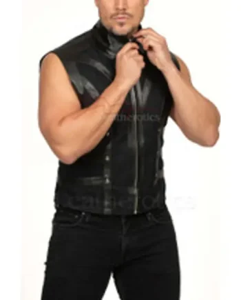 Leather Vest Top