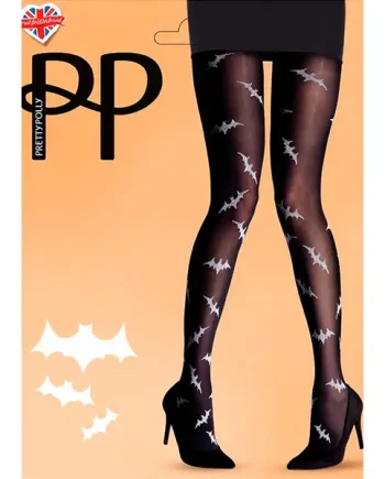 Pretty Polly Halloween Bat Design Tights
