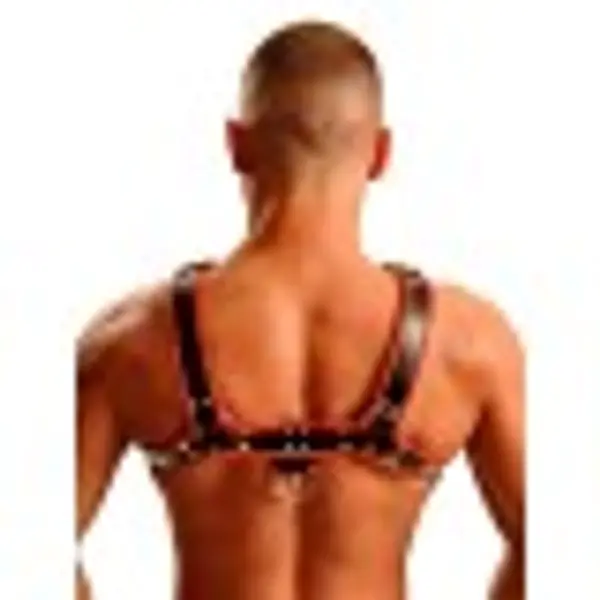 Fist Leather Chest Harness • Red
