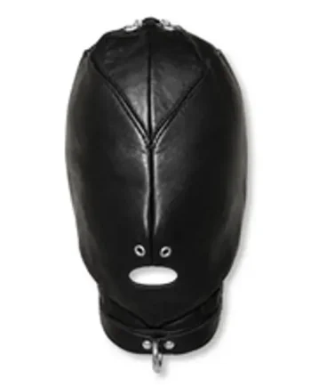 Bondage Soft Leather Hood M4