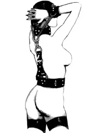 Leather and Chains Bondage Harness