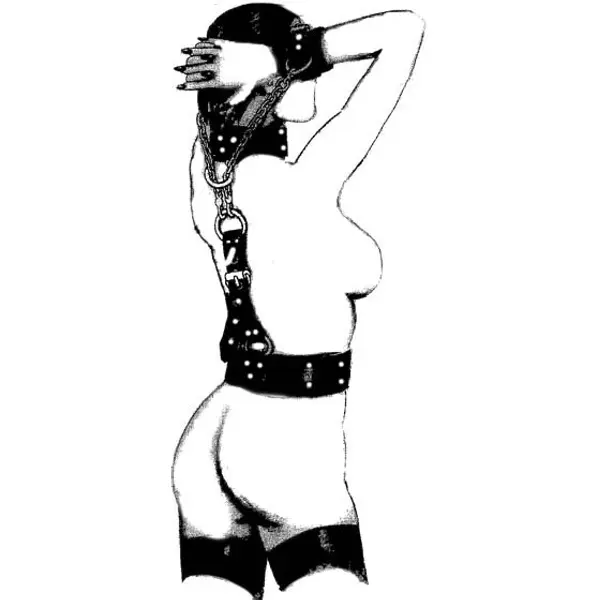 Leather and Chains Bondage Harness
