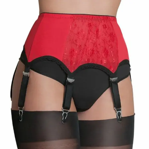 Lace Front Suspender Belt