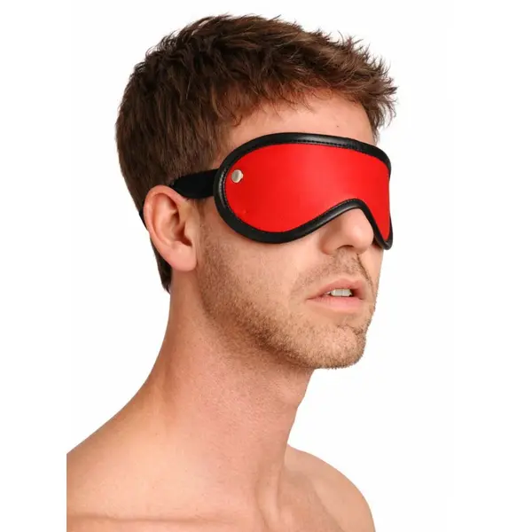 Leather Blindfold • Red