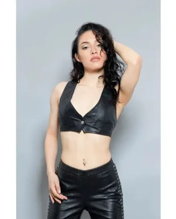 Women's Leather Waistcoat (Tersa)