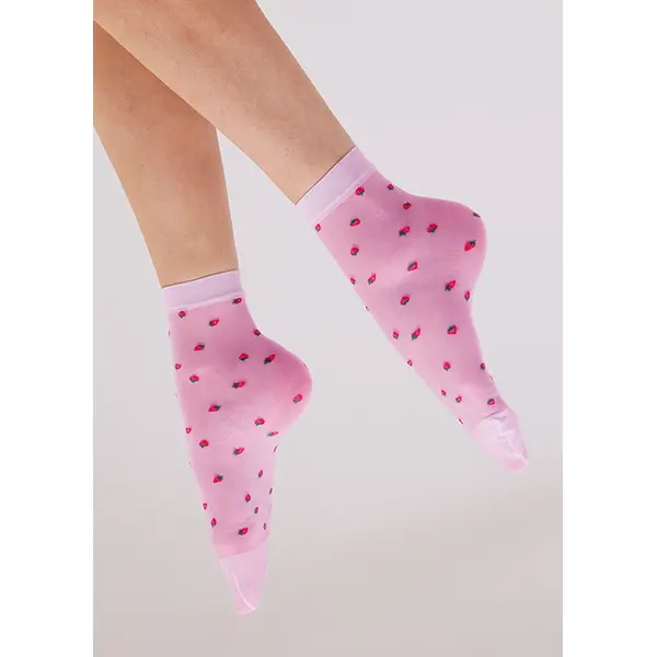 Pretty Polly Strawberry Sheer Socks