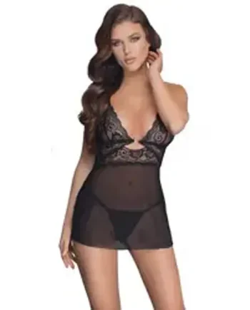 Cottelli Backless Babydoll With Thong