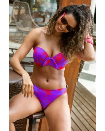 Heatwave Bikini Brief - Red/Purple