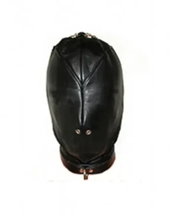 Leather Isolation Hood Sensory Deprivation Play