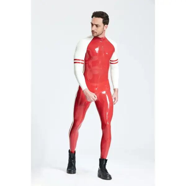 Latex Male Blaze Raglan-Sleeved Catsuit