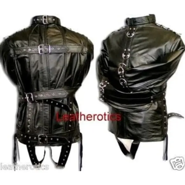 Full Grain Leather Bondage Straitjacket Body Binder