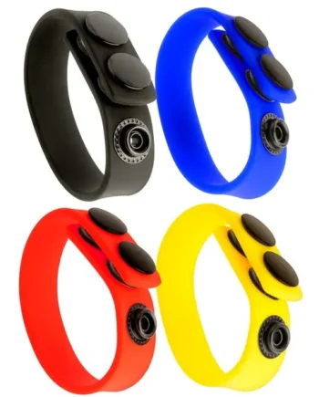 Silicone Cock Strap • Neon 4 Pack