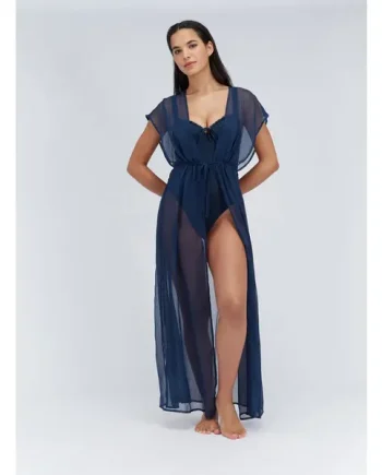 Chiffon maxi kaftan dress