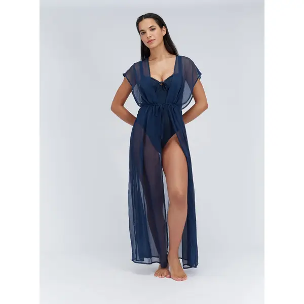 Chiffon maxi kaftan dress