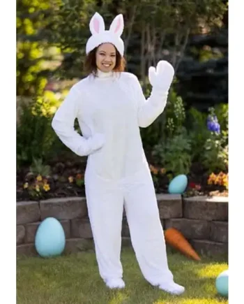 Adult White Bunny Costume