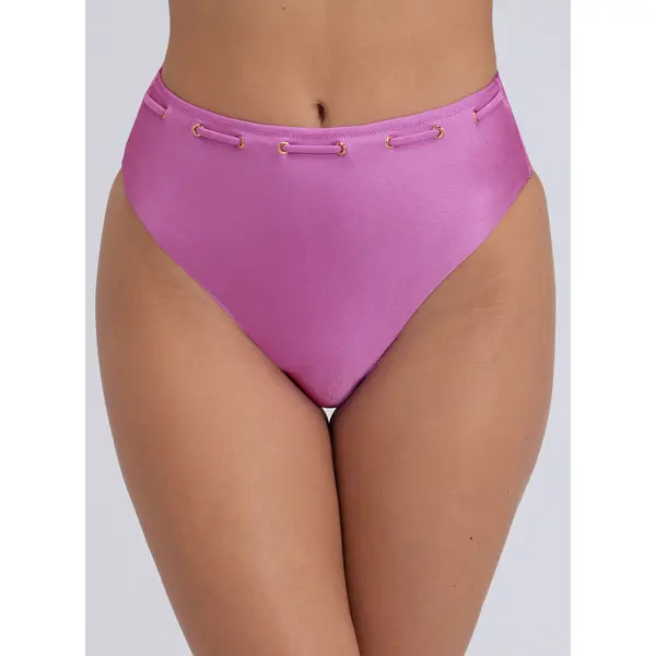 Ibiza lace up high waisted bikini bottoms