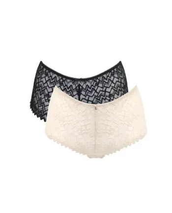 Mixology Full Lace Shorty 2 Pack - Black/Pearl