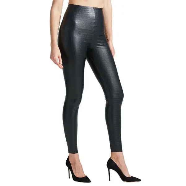Commando Faux Leather Animal Leggings Croc