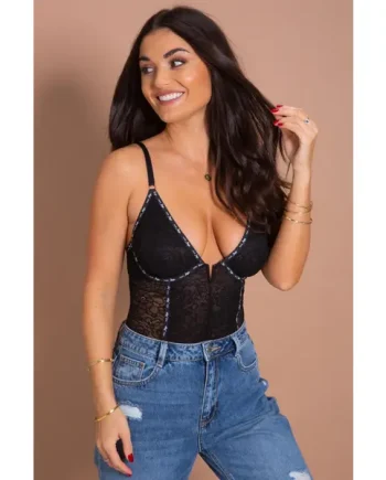 Vibe Non Padded Plunge Underwired Body - Black