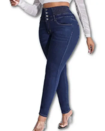 Button Fly Skinny Jeans