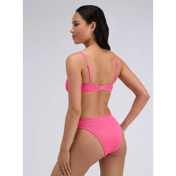 Kiri scalloped multiway bandeau bikini top