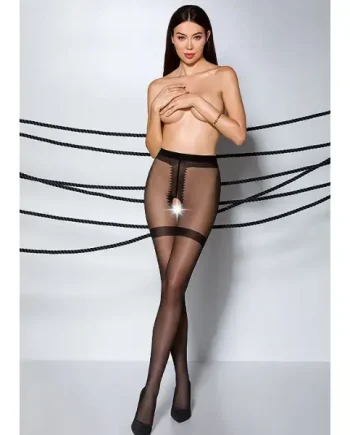 Passion Scarlett Crotchless Tights