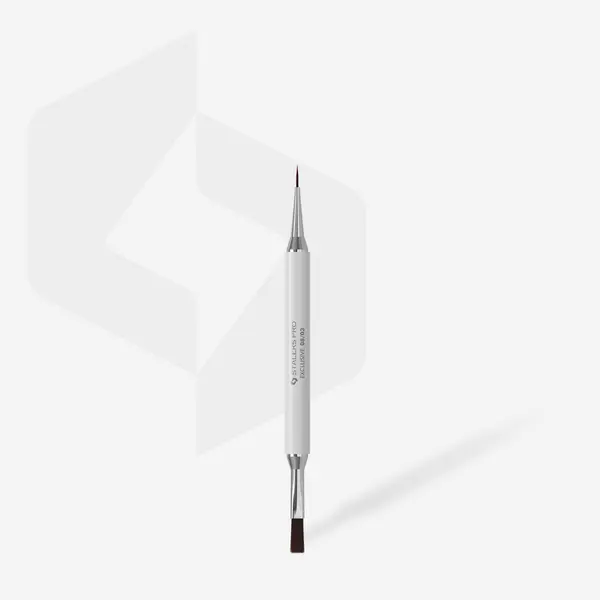Staleks EXCLUSIVE 08/03 Double-sided brush gel 10mm /liner 10mm
