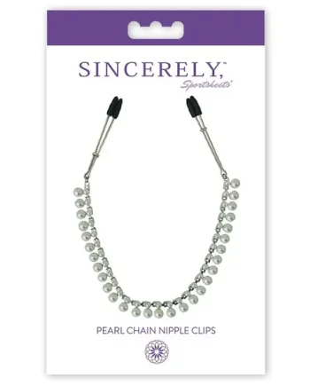 Sincerely Pearl Chain Nipple Clips