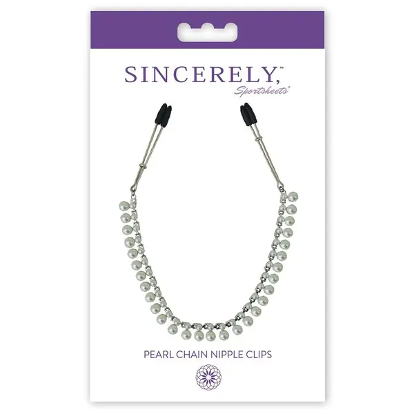 Sincerely Pearl Chain Nipple Clips
